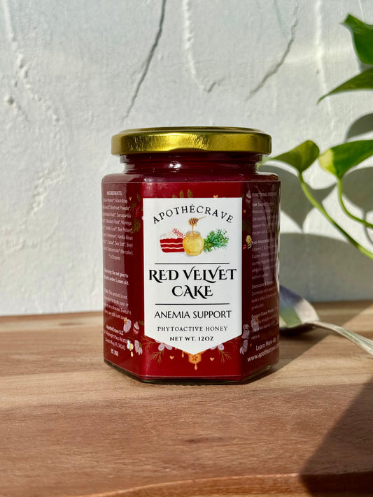 Red Velvet Cake ~ Anemia (Iron, Ferritin, Hemoglobin) Blood Builder Support Honey