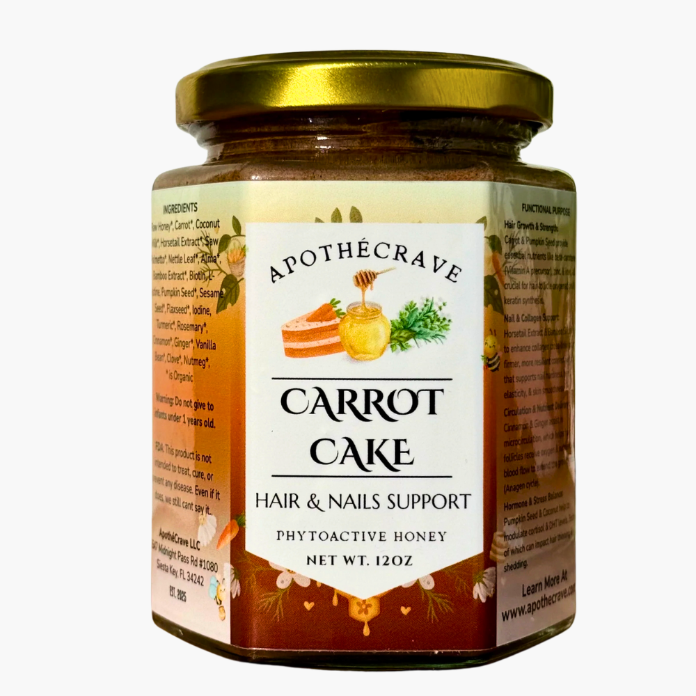 Carrot Cake Hair, Skin & Nail Support Honey