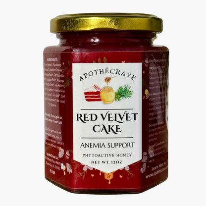 Red Velvet Cake ~ Anemia (Iron, Ferritin, Hemoglobin) Blood Builder Support Honey