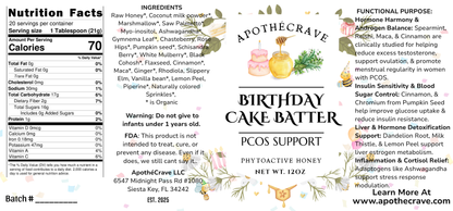 Birthday Cake ~ PCOS Balance Honey