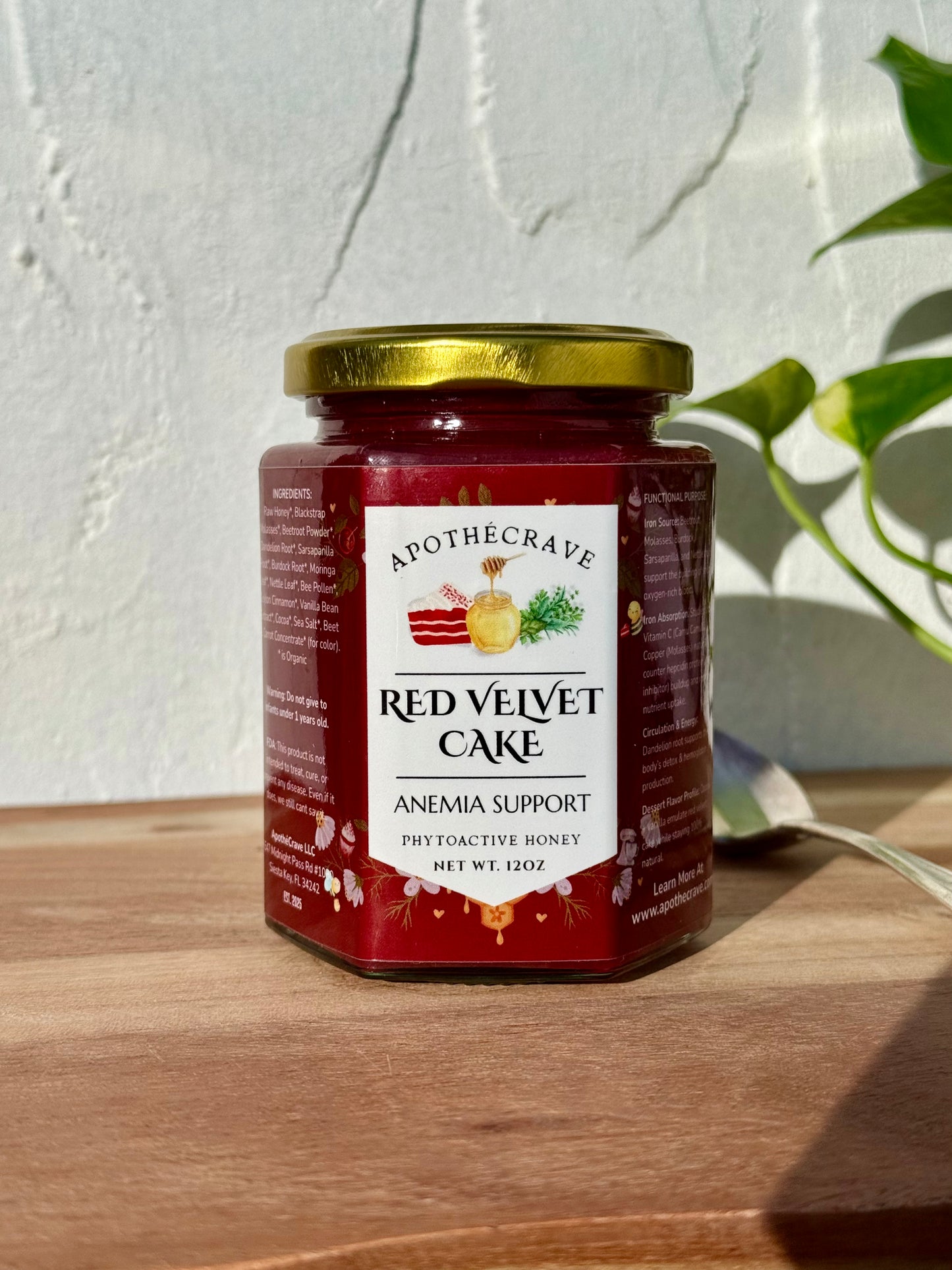 Red Velvet Cake ~ Anemia Support Honey