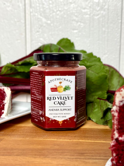 Red Velvet Cake ~ Anemia (Iron, Ferritin, Hemoglobin) Blood Builder Support Honey