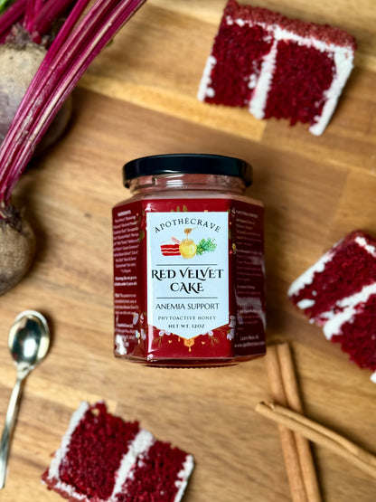 Red Velvet Cake ~ Anemia (Iron, Ferritin, Hemoglobin) Blood Builder Support Honey