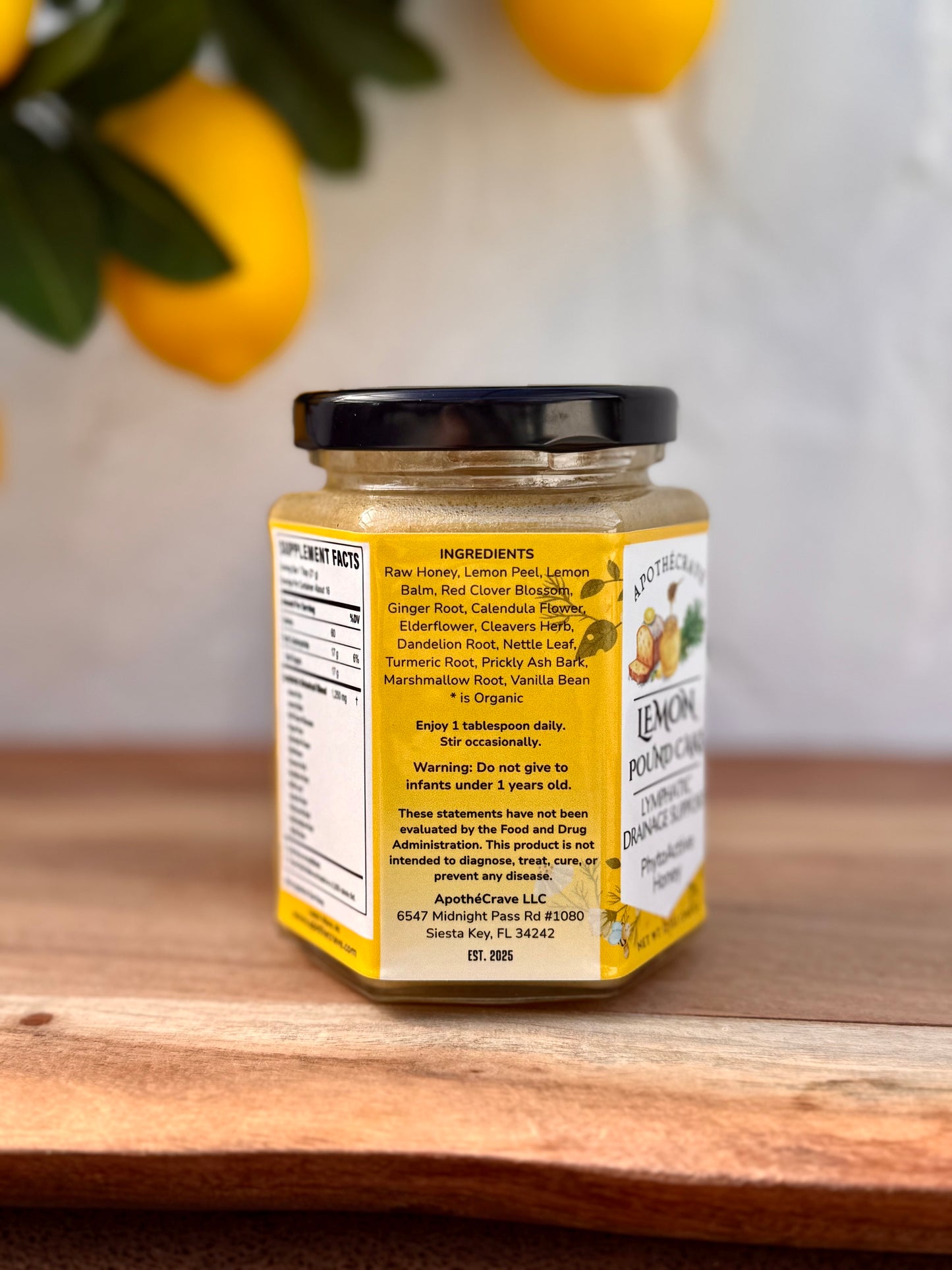 Lemon Pound Cake Lymphatic Drainage Support Honey