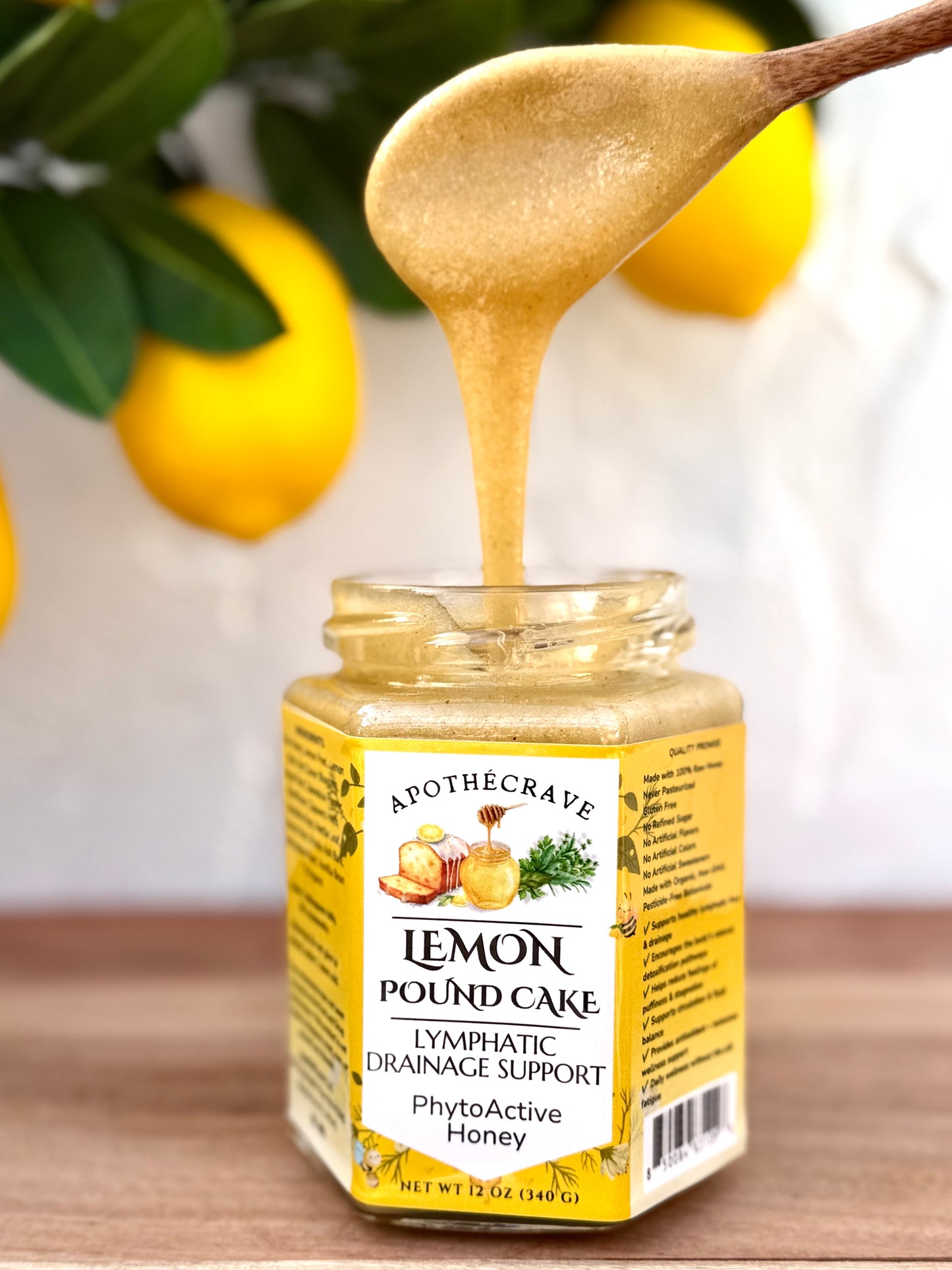 Lemon Pound Cake Lymphatic Drainage Support Honey