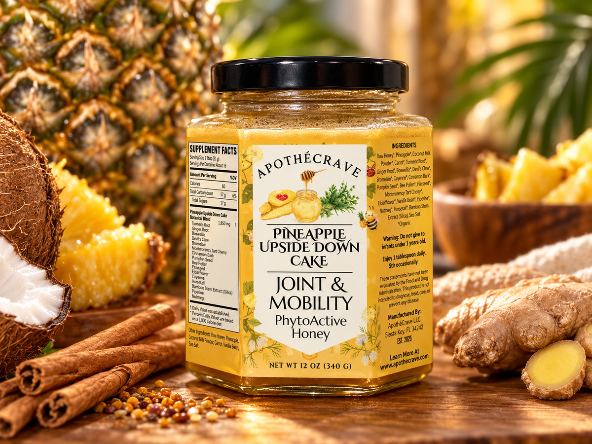 Pineapple Upside-Down Cake Joint & Mobility Support Dessert Inspired Wellness Honey